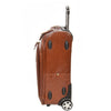 leather suitcase with corner protectors