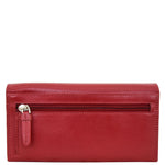 Womens Envelope Style Leather Purse Adelaide Red 3