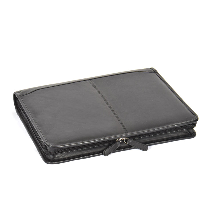 Luxury Leather Ring Binder Folio Case Braga Black 3