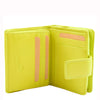 Womens Purse Real Soft Premium Leather Bi Fold HOL1132 Lime 4