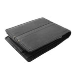 Mens Real Leather Bifold Wallet HOL801 Black 3