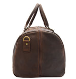 Genuine Leather Holdall Weekend Multi Use Duffle Bag ADEL Brown 4