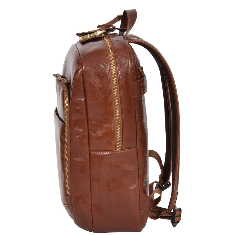 a4 size leather bookbag