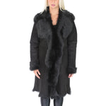 ladies 3/4 length toscana fur jacket