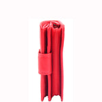 Womens Purse Real Soft Premium Leather Bi Fold HOL1132 Red 5