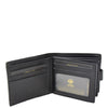 Mens Bifold Leather Notecase Wallet Pablo Black 6