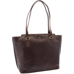 Womens Large Casual Real Leather Shoulder Handbag Greenland Brown 5