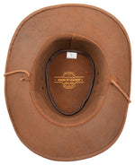 Real Leather Cowboy Australian Bush Hat HL005 Tan 5