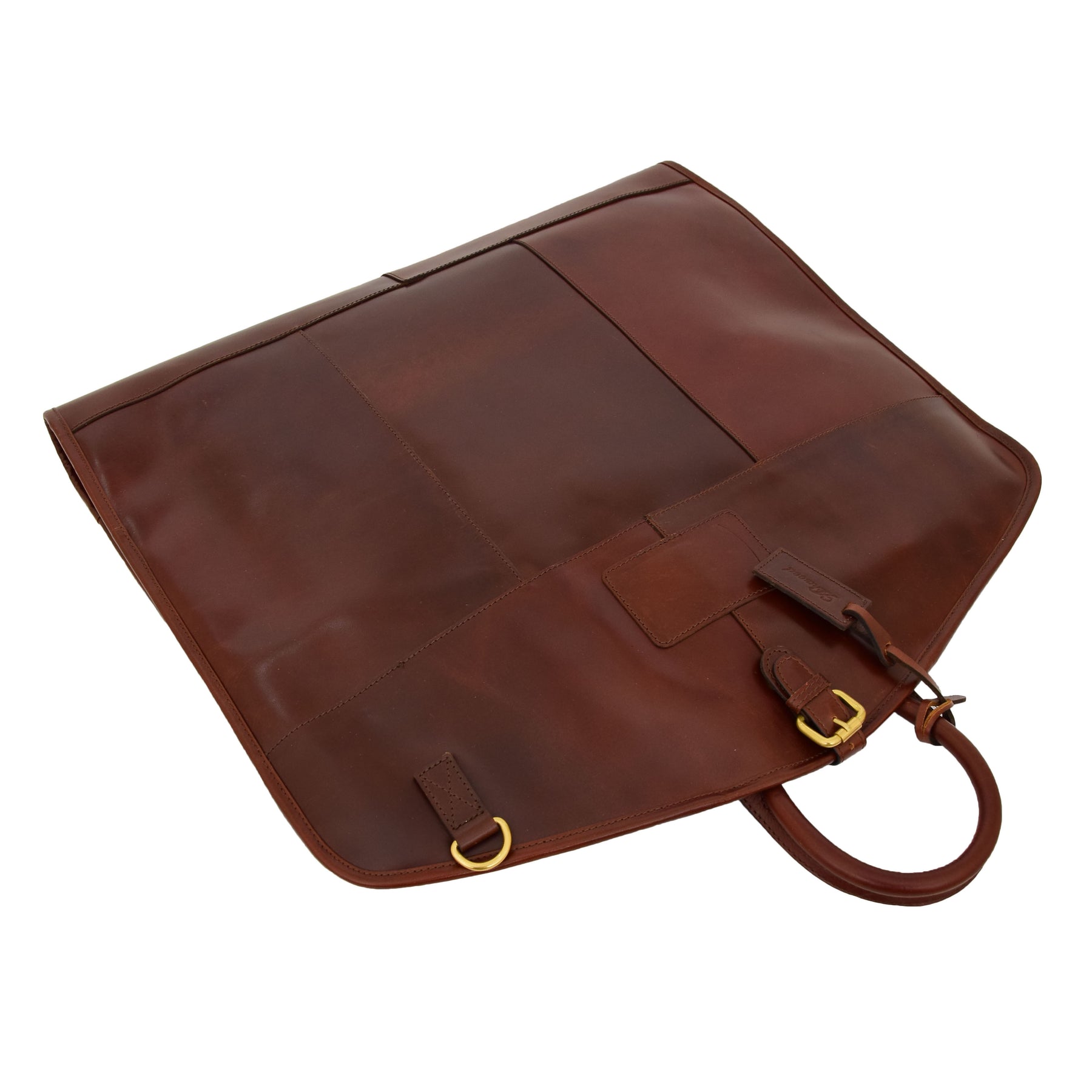 Porte Costume Cuir Marron - House Of Leather - Sac Voyage Robe Slimline - Keswich