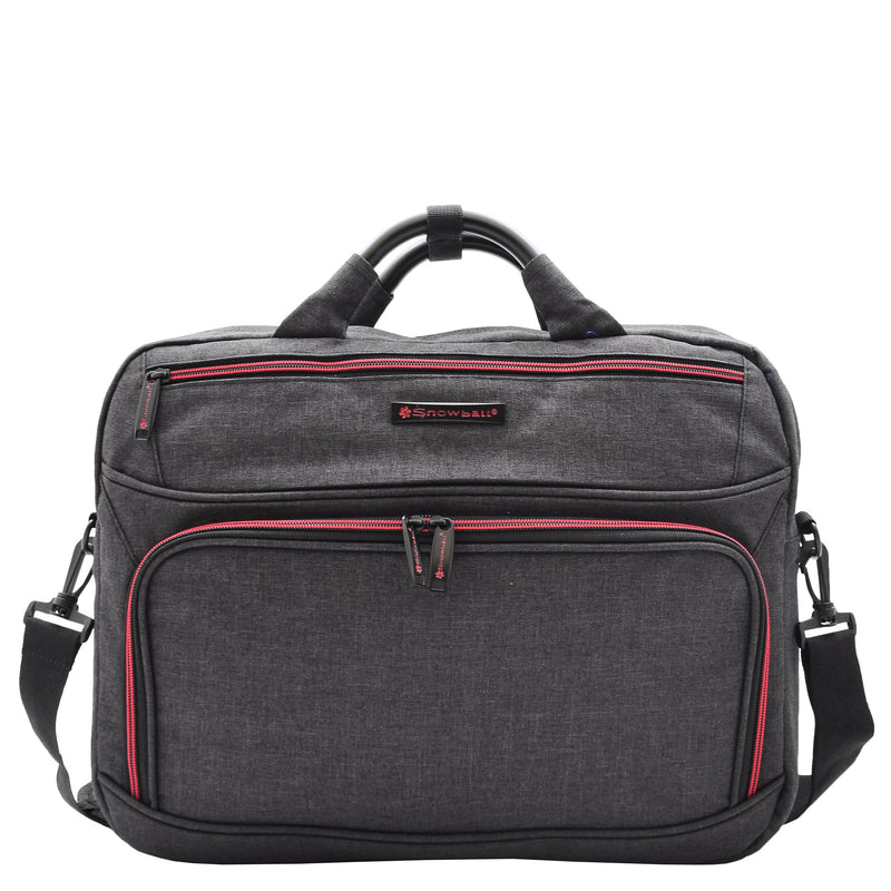 Briefcase Cross Body Organiser Bag Laptop Carry Case H315 Black