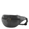 Real Leather Bum Bag Belt Pack H102 Black 3