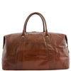 Real Leather Travel Holdall Large Size Duffle Perugia Tan 1