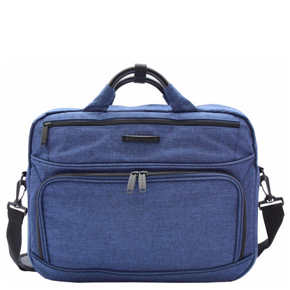 Briefcase Cross Body Organiser Bag Laptop Carry Case H315 Blue