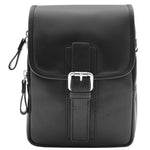 Mens Trendy Smart Crossbody Bag Genuine Leather Messenger Lucas Black 7