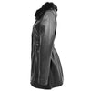 Womens Detachable Hoodie Leather Coat Kathy Black 3