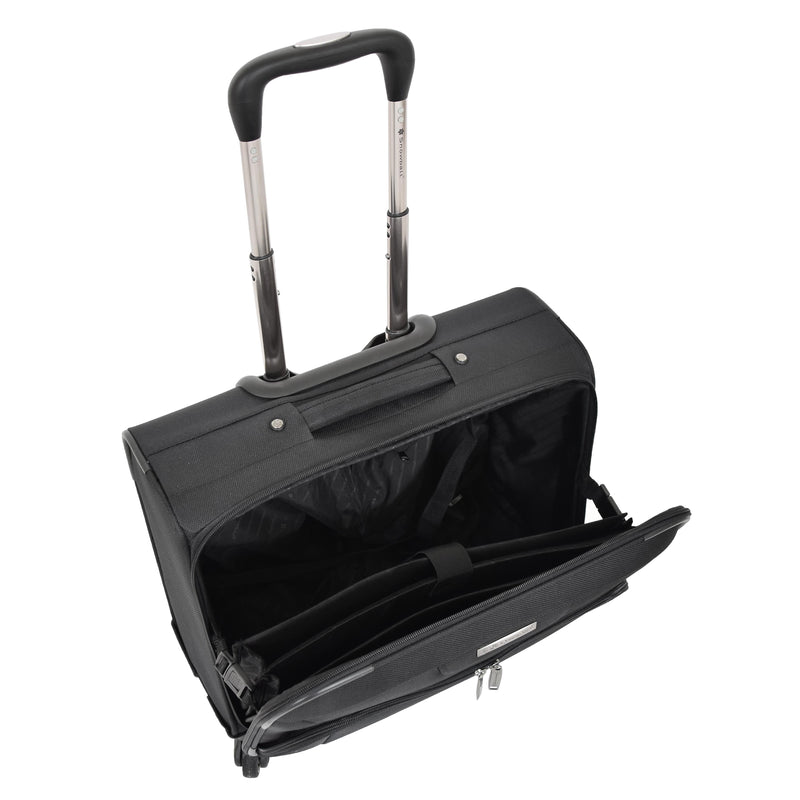 Four Wheel Executive Flight Briefcase H37 Black 4