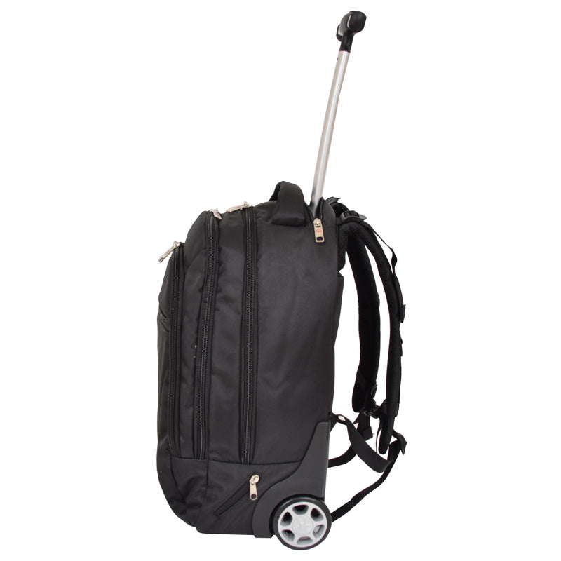 Cabin Size Backpack with Wheels H15 Black 3