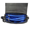 ladies bag with middle zip divider sections 