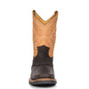 cowboy boots with contrasting leather trim