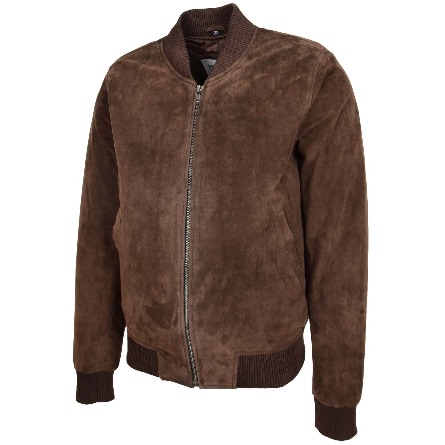 Mens Suede MA-1 Bomber Jacket Trevor Brown 3