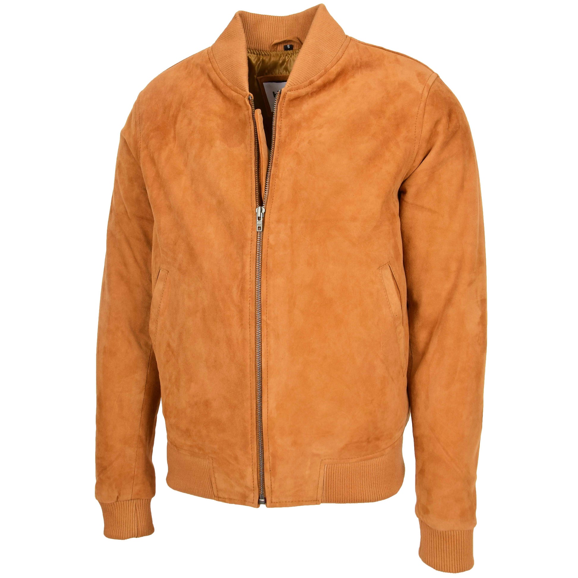 Mens Suede MA-1 Bomber Jacket Trevor Tan 3