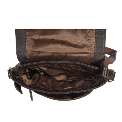 mens leather bag with an inner zip pocket