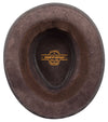 Real Leather Trilby Hat Soft Lightweight HL004 Brown 3