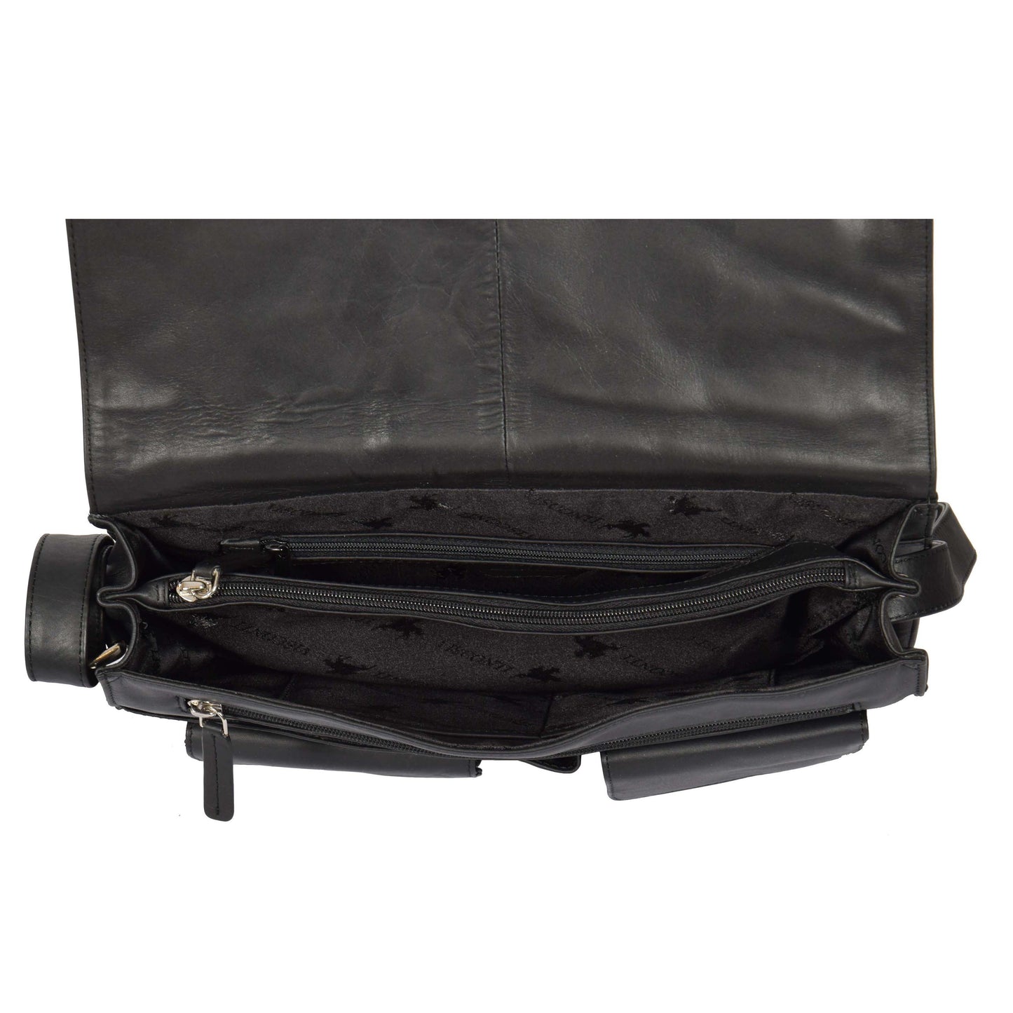 ladies bag with a middle zip divider