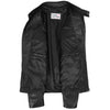 Mens Leather Biker Style Jacket with Quilt Detail Jackson Black 4
