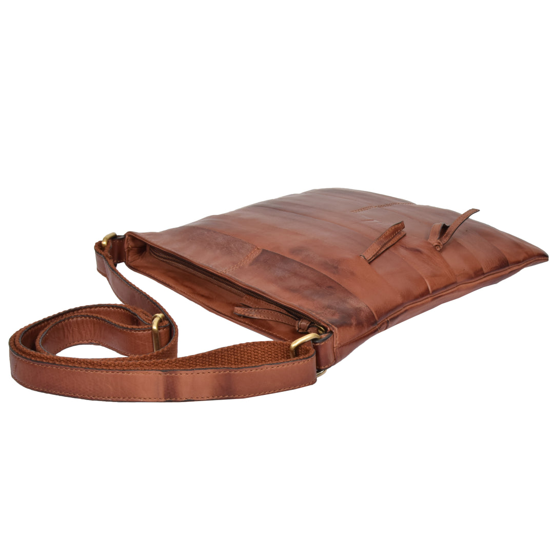 slimline leather pouch with front pockets