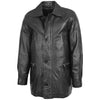 Mens Classic Leather Winter Car Coat M2 Black 3