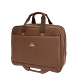 large size tan briefcase