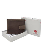 Mens Bifold Leather Notecase Wallet Pablo Brown 6