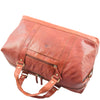 Real Leather Travel Holdall Large Duffle Bag Texas Tan 6