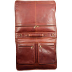 Travel Weekend Leather Suit Carrier Canico Chestnut 5