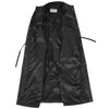 Womens Real Leather Full Length Long Coat Leila Black 5