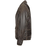 Mens Leather Biker Brando Design Jacket Neil Brown 4