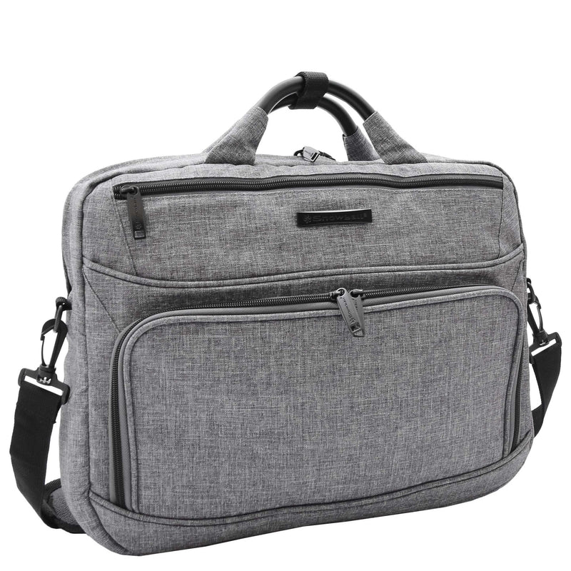 Briefcase Cross Body Organiser Bag Laptop Carry Case H315 Grey