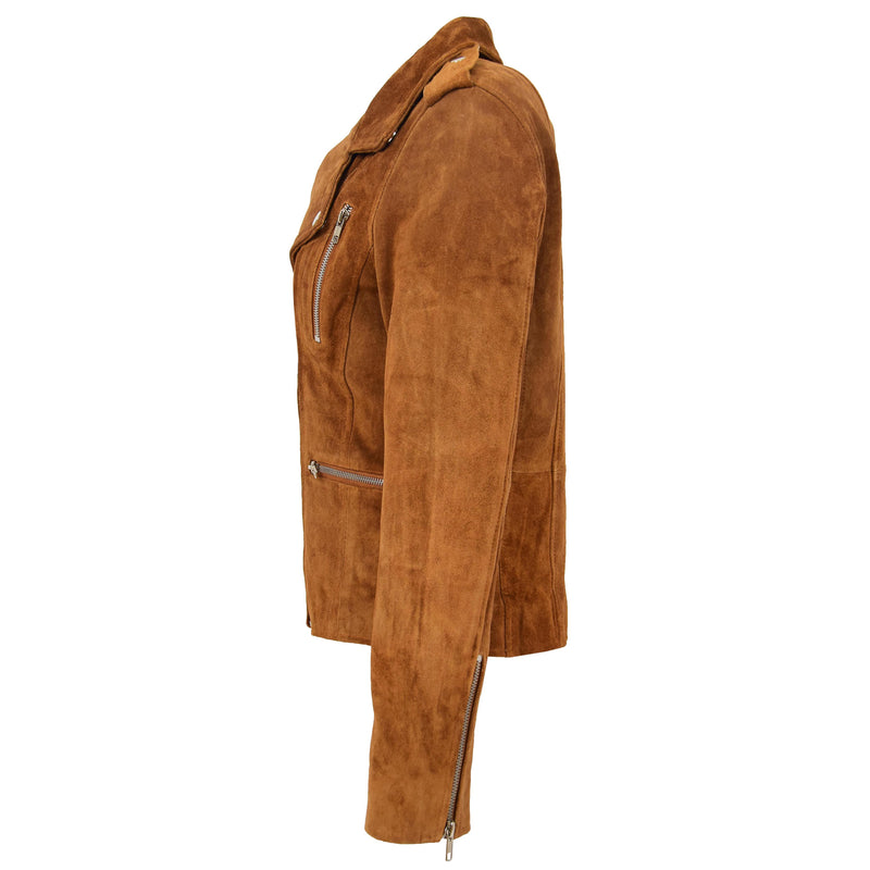 Tan Leather Trucker Jacket for Women Pure Suede Size XS S M L XL XXL Custom  Made | eBay