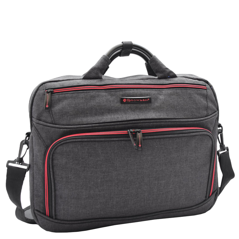 Briefcase Cross Body Organiser Bag Laptop Carry Case H315 Black