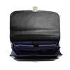 Mens Faux Leather Flap Over Briefcase Windsor Black 5