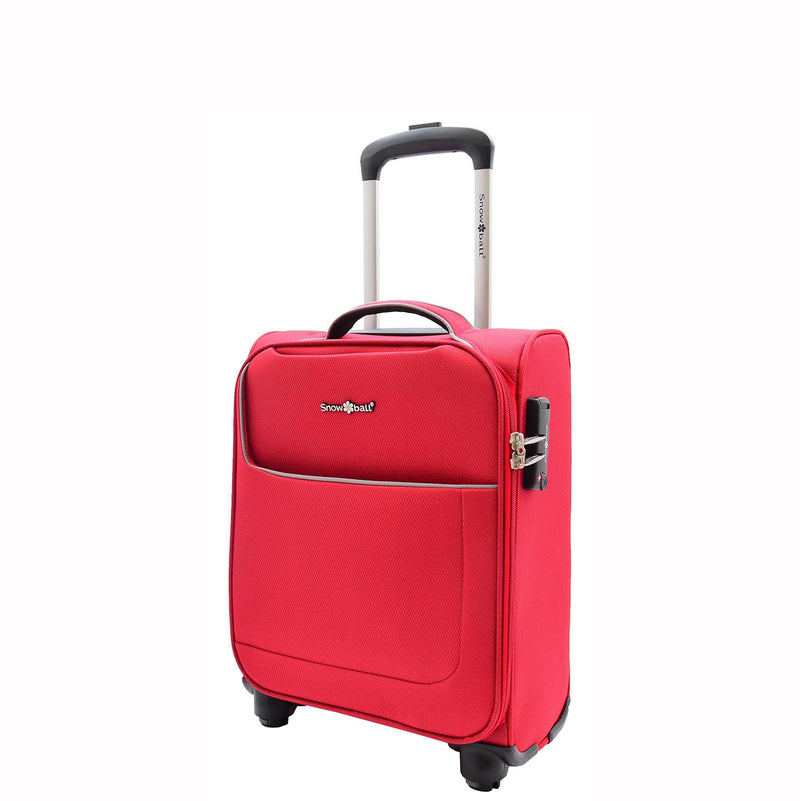 Budget Airline Approved Under Seat Cabin Size Suitcase Four Wheel Luggage HL22 Red 7