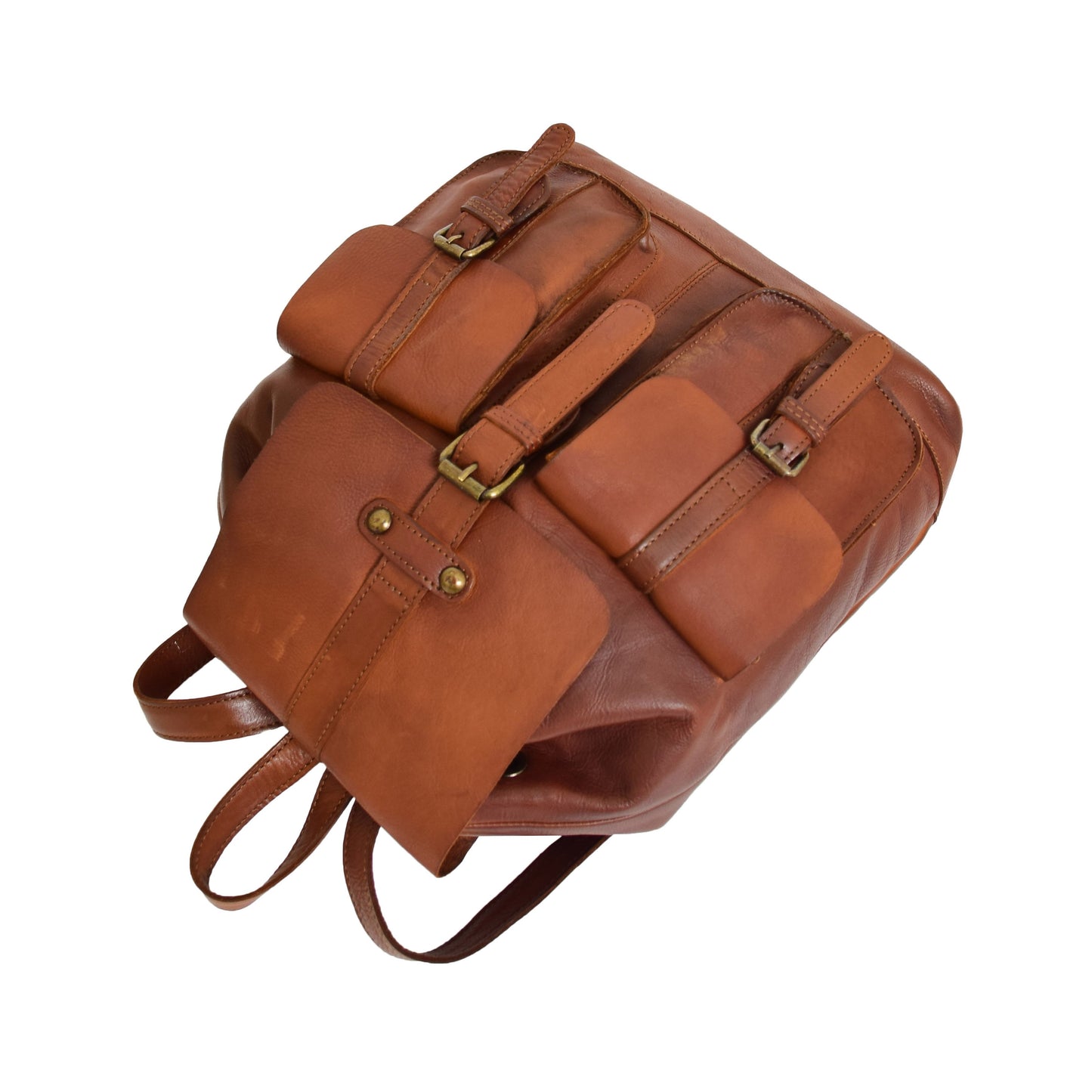 leather laptop backpack