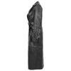 Womens Leather Full Length Trench Coat Sharon Black 5