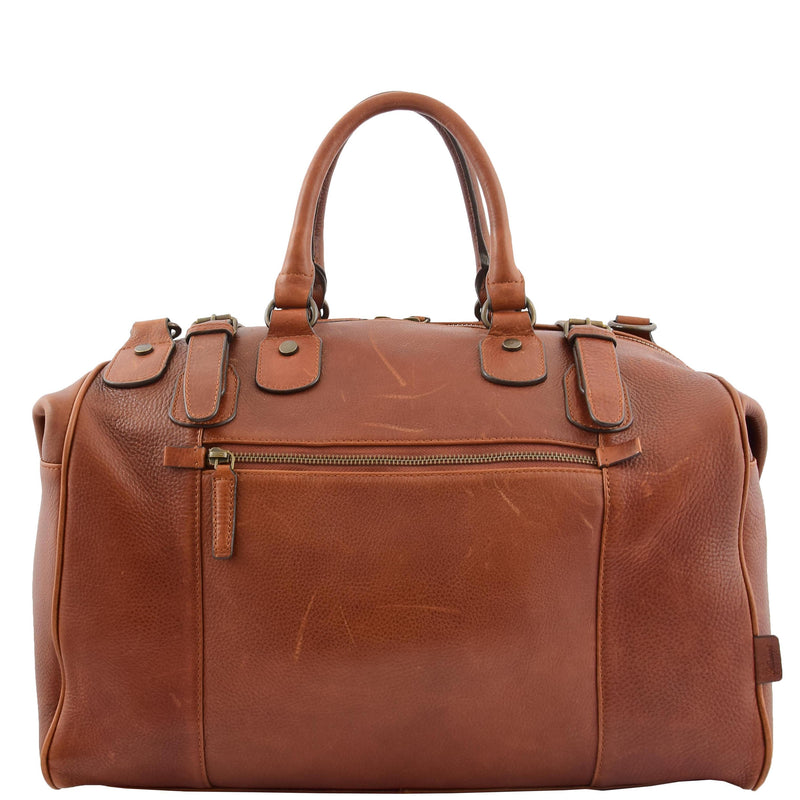 Luxury Leather Travel Holdall Duffle Coleford Tan 1
