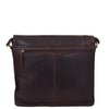 Mens Leather Flap Over Cross Body Bag Bristol Brown 1