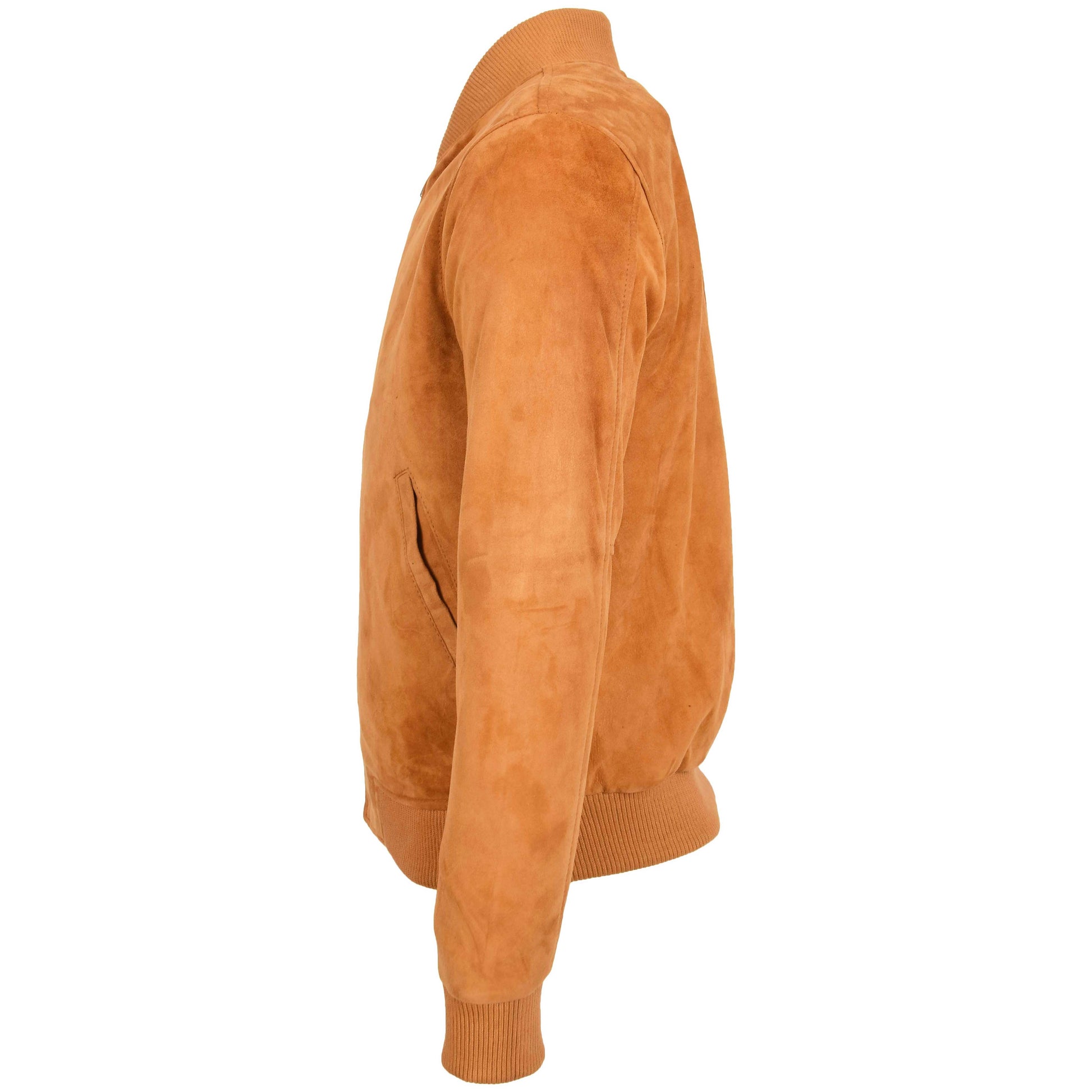 Mens Suede MA-1 Bomber Jacket Trevor Tan 4