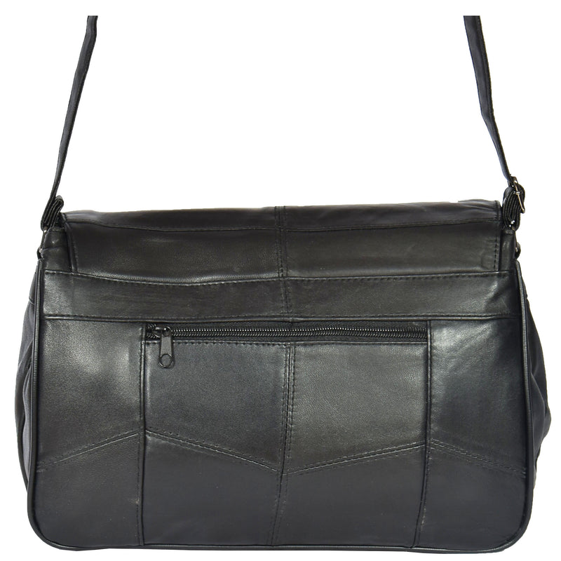 cross body bag with a back zip pocket