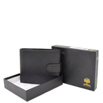 Mens Bifold Leather Notecase Wallet Pablo Black 7