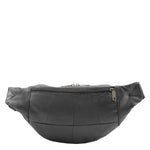 Real Leather Bum Bag Belt Pack H102 Black 1